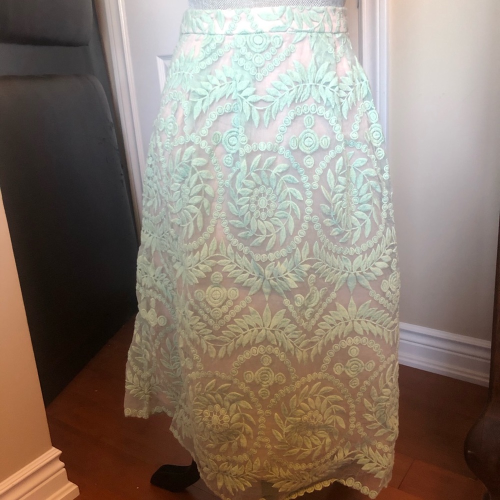 Turquoise A Line Skirt